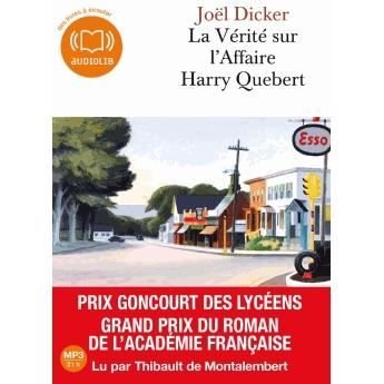 La verite sur l'affaire Harry Quebert - Joel Dicker - Koopwaar - Audiolib - 9782356415820 - 20 maart 2013