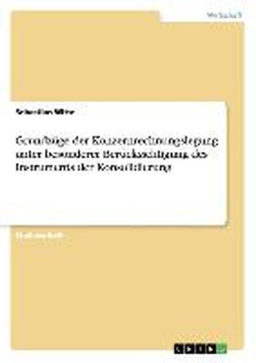 Cover for Witte · Grundzüge der Konzernrechnungsleg (Book) [German edition] (2013)