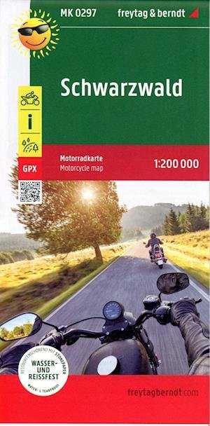 Black Forest (Schwarzwald), Motorcycle map 1:200.000 - Freytag Berndt - Bücher - Freytag-Berndt - 9783707919820 - 4. April 2022