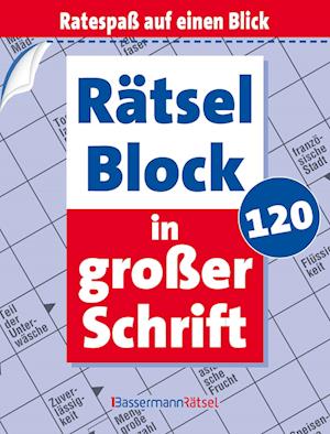 Rätselblock in großer Schrift 120 (5 Exemplare à 2,99 €) - Eberhard Krüger - Kirjat - Bassermann - 9783809468820 - keskiviikko 28. elokuuta 2024