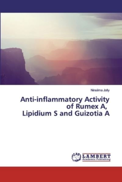 Cover for Jolly · Anti-inflammatory Activity of Rum (Book) (2019)