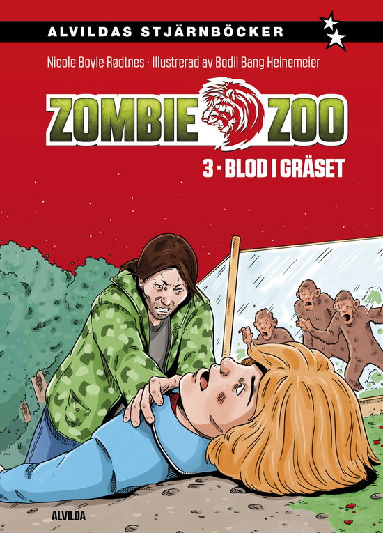 Cover for Nicole Boyle Rødtnes · Zombie zoo 3: Blod i gräset (Hardcover Book) (2025)