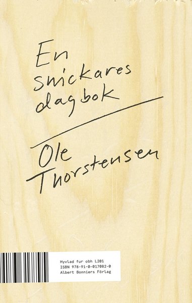 Cover for Ole Thorstensen · En snickares dagbok (Book) (2017)