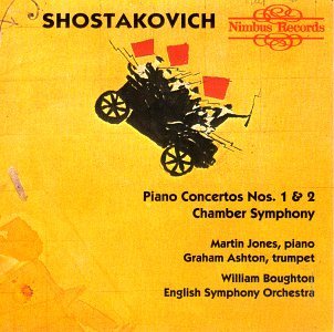 Cover for Dmitri Shostakovich · Piano Concerto Nos. 1 &amp; 2. Chamber Symphony (Boughton. Eso) (CD) (2018)
