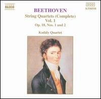 Cover for Beethoven / Kodaly Quartet · String Quartets 1 (CD) (1994)