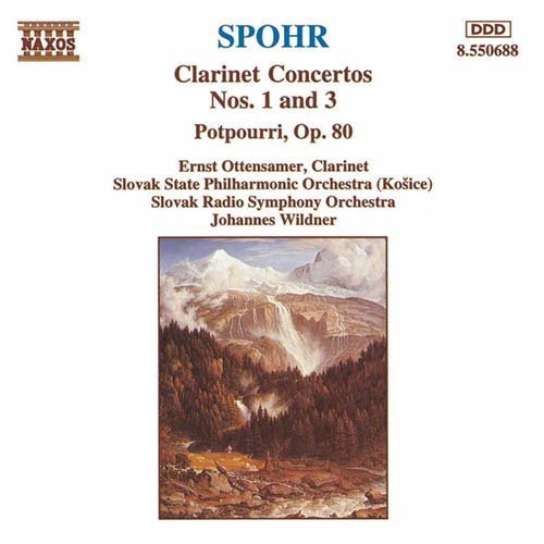 Clarinet Concerti 1 & 3 - Spohr / Ottensamer / Wildner - Musikk - NAXOS - 0730099568821 - 21. mars 1995