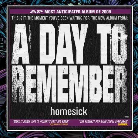 Homesick - A Day To Remember - Musique - NOT ASSIGNED - 0746105044821 - 3 février 2008