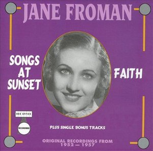 Cover for Jane Froman · Songs at Sunset (CD) (2000)