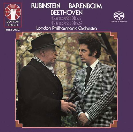 Beethoven Concertos 1& 2 - Barenboim, Daniel & Artur Rubinstein - Musikk - DUTTON - 0765387735821 - 12. oktober 2018