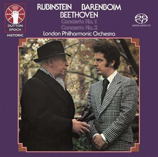 Cover for Barenboim, Daniel &amp; Artur Rubinstein · Beethoven Concertos 1&amp; 2 (CD) (2018)
