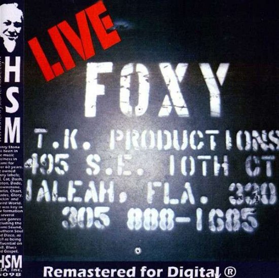 Live - Foxy - Musiikki - HENRY STONE - 0809842509821 - torstai 19. syyskuuta 2013
