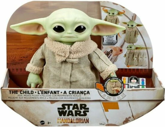 Star Wars The Mandalorian The Child Real Moves Plush - Star Wars - Fanituote - Mattel - 0887961938821 - perjantai 3. syyskuuta 2021