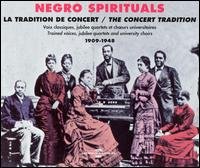 Cover for Negro Spirituals · Negro Spirituals: The Concert Tradition 1909-1948 (CD) (2018)