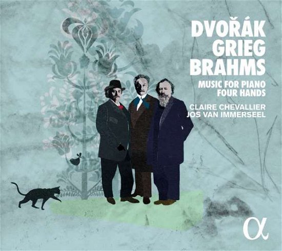 Dvorak / Grieg / Brahms: Music For Piano Four Hands - Claire Chevallier / Jos Van Immerseel - Musiikki - ALPHA - 3760014192821 - perjantai 19. toukokuuta 2017
