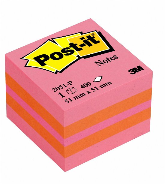 Cover for Post-it® · Post-It Miniwürfel pink 400Bla (MERCH) (2017)
