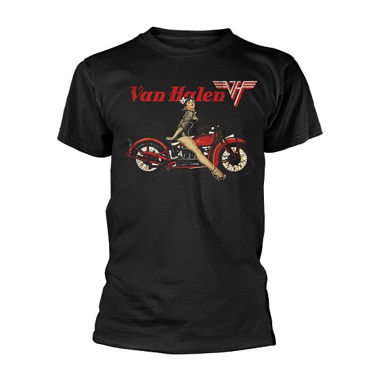 Van Halen · Van Halen Unisex T-Shirt: Pin-up Motorcycle (T-shirt) [size S] (2023)