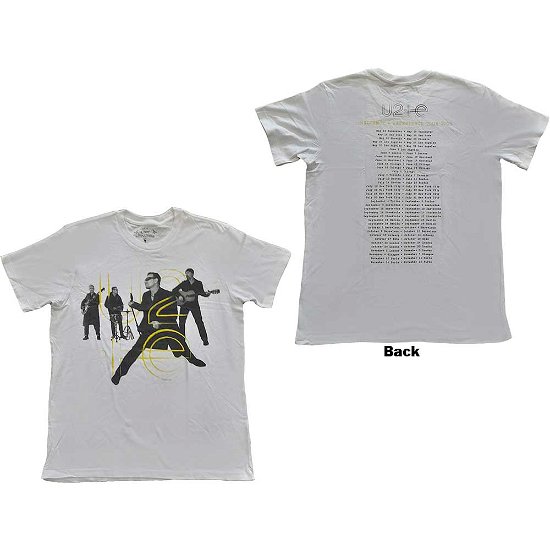 U2 Unisex T-Shirt: Live Action (Ex-Tour & Back Print) - U2 - Mercancía -  - 5056561001821 - 