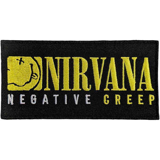 Nirvana Standard Woven Patch: Negative Creep - Nirvana - Mercancía -  - 5056561098821 - 