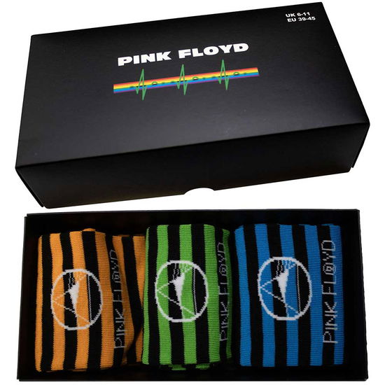 Cover for Pink Floyd · Pink Floyd Unisex Ankle Socks Set: Mono Prism (UK Size 6 - 11) (MERCH)