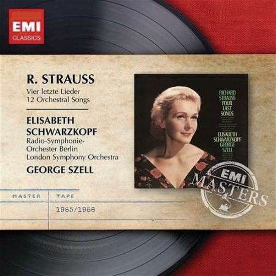 Strauss R.:  Four Last Songs - Schwarzkopf Elisabeth - Musik - WEA - 5099908731821 - 3. september 2014
