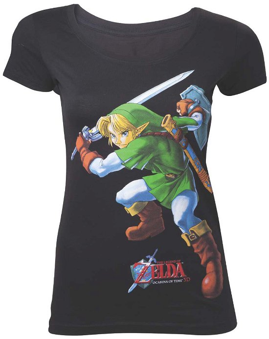 Cover for Nintendo: Legend Of Zelda (The) · Nintendo: Legend Of Zelda (The) - Zelda Ocarina Of Time Black (T-Shirt Donna Tg. S) (CLOTHES)