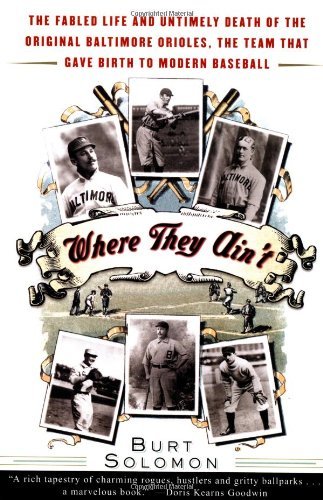 Cover for Burt Solomon · Where They Ain't: the Fabled Life and Untimely Death of the Original Baltimore Orioles, the Team That Gave Birth to Modern Baseball (Taschenbuch) (2000)