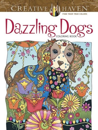 Creative Haven Dazzling Dogs Coloring Book - Creative Haven - Marjorie Sarnat - Bücher - Dover Publications Inc. - 9780486803821 - 24. Juni 2016