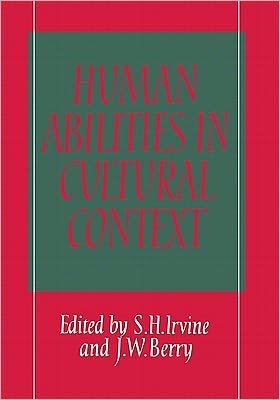 Cover for S H Irvine · Human Abilities in Cultural Context (Hardcover Book) (1988)