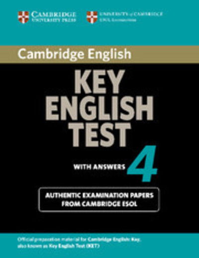 Cover for Cambridge ESOL · Cambridge Key English Test 4 Student's Book with Answers - KET Practice Tests (Paperback Book) (2006)