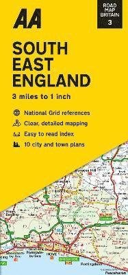 Cover for Aa · Road Map South East England - 3 (Kartor) [New edition] (2022)
