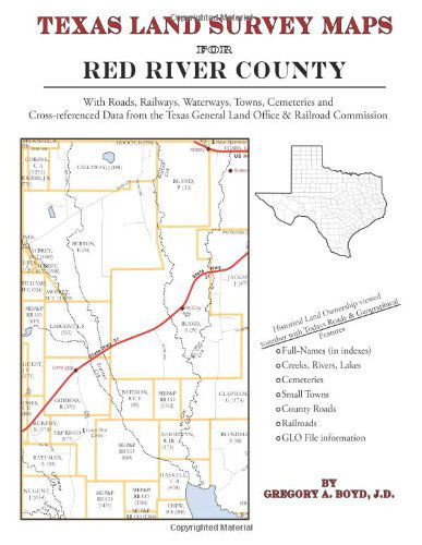 Cover for Gregory a Boyd J.d. · Texas Land Survey Maps for Red River County (Paperback Book) (2010)