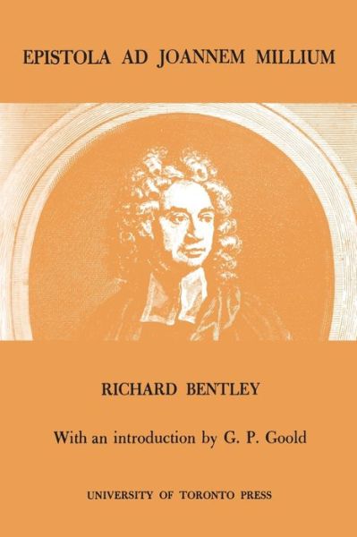 Cover for Richard Bentley · Epistola ad Joannem Millium (Paperback Book) (1962)