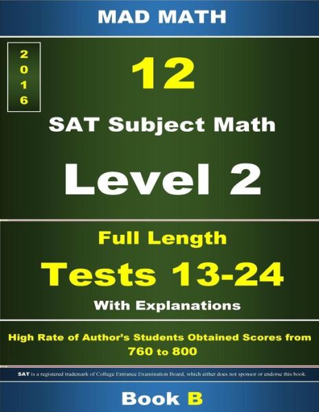 L-2 Tests 13-24 Book B - John Su - Books - Createspace - 9781514736821 - September 24, 2015