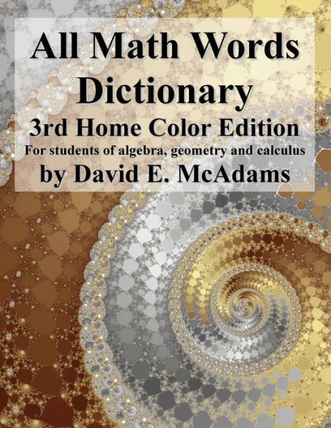 Cover for David E. McAdams · All Math Words Dictionary (Book) (2023)