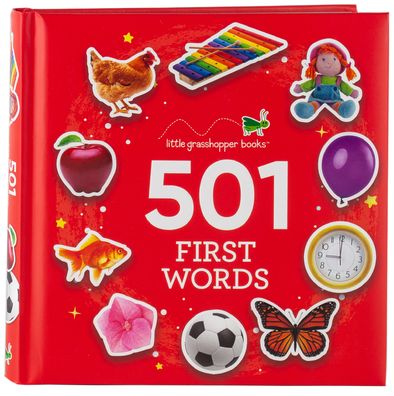 501 First Words (Book and Downloadable App!) - Little Grasshopper Books - Książki - Publications International, Limited - 9781640309821 - 22 maja 2020