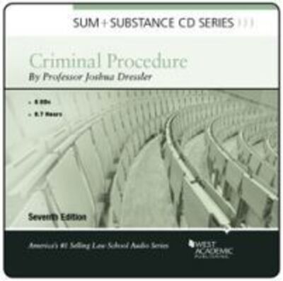 Cover for Joshua Dressler · Sum and Substance Audio on Criminal Procedure - Sum and Substance Audio (Hörbuch (CD)) [7 Revised edition] (2018)