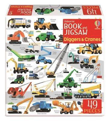 Cover for Sam Smith · Usborne Book and Jigsaw Diggers and Cranes - Usborne Book and Jigsaw (Paperback Bog) (2023)