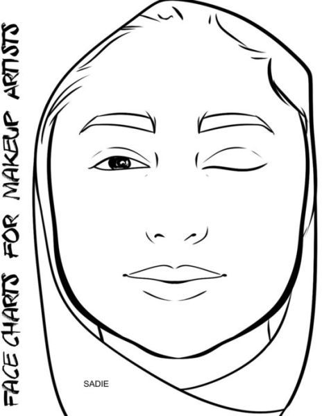 Face Charts for Makeup Artists Sadie - Blake Anderson - Libros - Createspace Independent Publishing Platf - 9781983882821 - 16 de enero de 2018