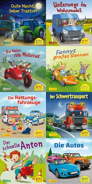 Cover for Pixi-8er-Set 298: Pixis Lieblings-Fahrzeuge (8x1 Exemplar) (Buch) (2024)