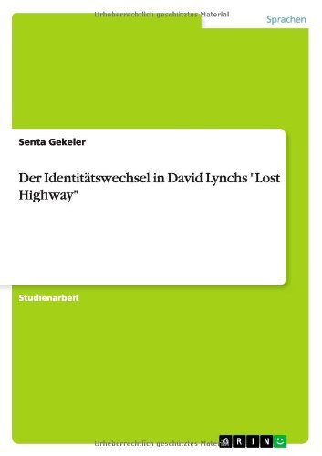 Cover for Gekeler · Der Identitätswechsel in David (Bok) [German edition] (2010)