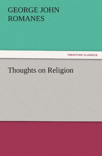 Cover for George John Romanes · Thoughts on Religion (Tredition Classics) (Paperback Book) (2011)