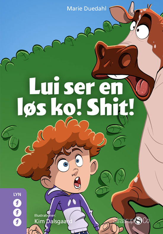Cover for Marie Duedahl · Lyn: Lui ser en løs ko! Shit! (Hardcover Book) [1.º edición] (2024)