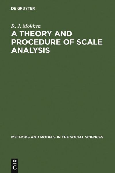 Cover for Mokken · A Theory and Procedure of Scale (Book) (1971)