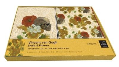Van Gogh Skulls and Flowers Sewn Notebook Collection and Pouch Set - Insight Editions - Kirjat - Insight Editions - 9798886631821 - tiistai 20. kesäkuuta 2023