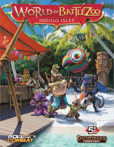 Cover for Stephen Glicker · World of Battlezoo: Indigo Isles (Pathfinder 2e) (Hardcover Book) (2024)