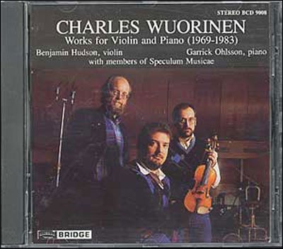 Cover for Wuorinen / Hudson / Ohlsson · Works for Violin &amp; Piano (CD) (1993)