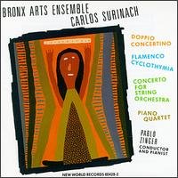 Cover for Bronx Arts Ensemble · Music Of Carlos Surinach (CD) (1991)