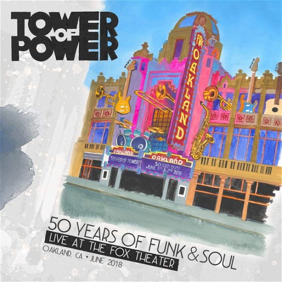 Cover for Tower of Power · 50 Years of Funk &amp; Soul: Live at the Fox Theater (CD/DVD) (2021)