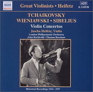 HEIFETZ-TCHAIKOVSKY:Violin Con - Heifetz,jascha / Barbirolli / Beec - Musik - Naxos Historical - 0636943193822 - 15. Januar 2001