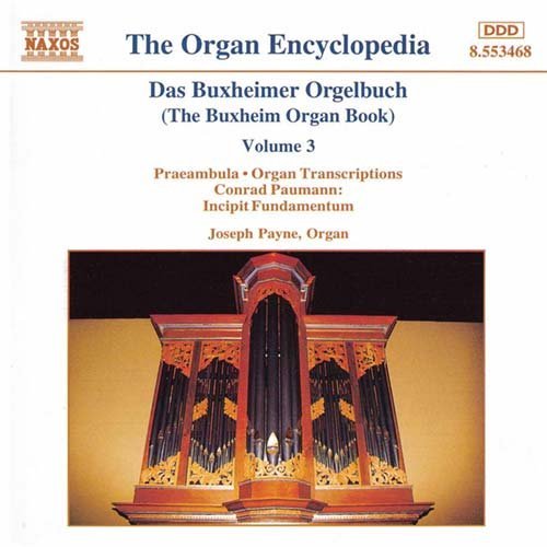 Cover for Buxheim Organ Book 3 / Various (CD) (1996)